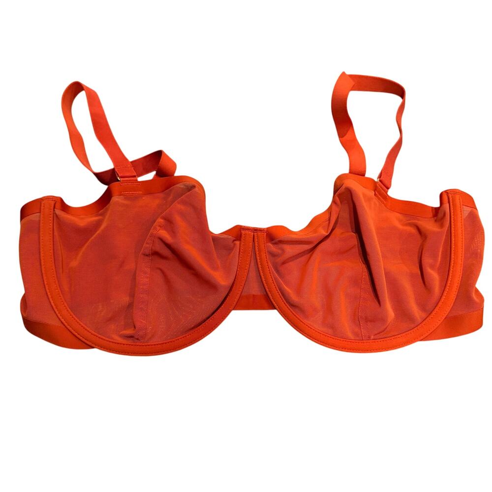CUUP Brand The Scoop Orange Bra 38 E